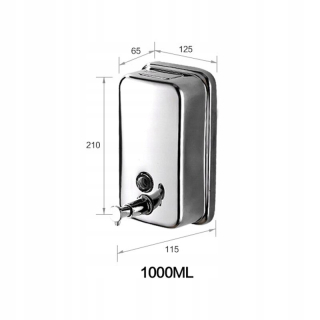 Štýl zrkadla-1000 Rovogo Ml BlackMirror DispenSer My