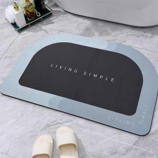 Modrý štýl1 60x90cm non -slip rohož na kúpanie