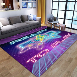 Štýl č. 1 140x200cm Cartoon Kid Games Area Koberce