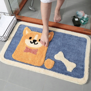 Štýl č. 1 45x60cm karikatúra Akita inu kobercové rohože