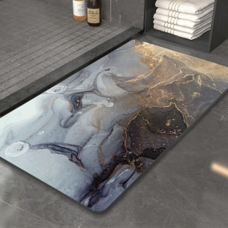 Štýl č. 13 60x90cm Semišový kúpeľňový koberček možno prať