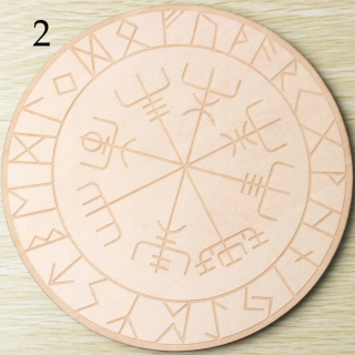 Štýl č. 2 30x30cm cm (1 ks) Drevená sochárska disk