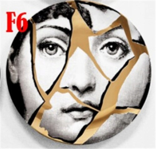 Štýl č. 36 10 palcov kreatívny vzor Lady Girl Plate