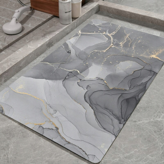 Štýl č. 4 50x80cm Suede Fabric Bath Mat