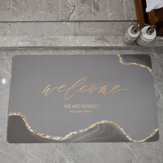 Štýl č. 8 60x90cm Suede Fabric Bath Mat