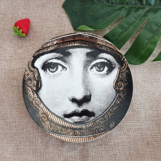 Štýl č. 8 8 palcov Nové retro zlaté platne talianske b