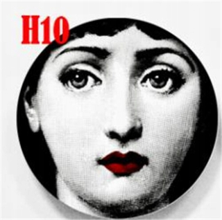 Štýl č. 9 10-palcové taniere so vzorom Creative Lady Girl
