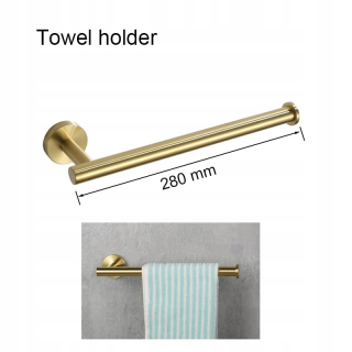 Kruhový štýl pre zlatú súpravu uterákov