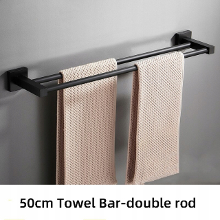 Dvojitá tyčinka 50 cm Čierne vešiaky