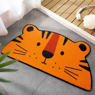 Tiger štýl 45x90cm Sladký plyšový medvedí mačka absorbujúca žaba m