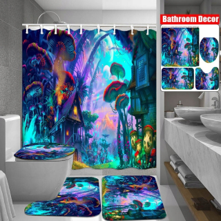 Sprchovacia opona s viacerými vyfarbenými štýlmi 150x180cm h