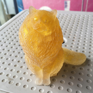 Žltý krištáľový štýl 1 pc prírodný kremeň kryštál