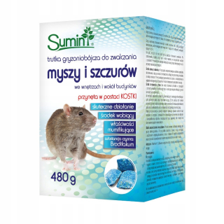 Suminové jedovaté myši potkany Brodifakum 480g