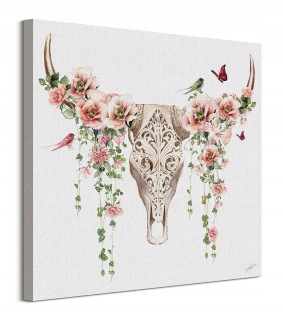 Summer Thornton Flower Skull Picture 60x60 cm