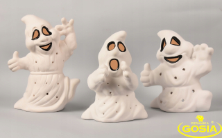 Lampáš, svietník - Super Set 3 Ghost Ghost Ghost Halloween Lantern