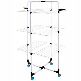 Sušič na oblečenie na kolesách 132 cm