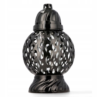 Glamour sviečka, veľká guľa, čierna, 40 cm