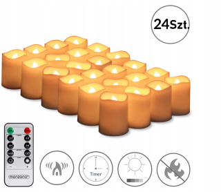 Sviečka - Monzana LED sviečka 24 ks.