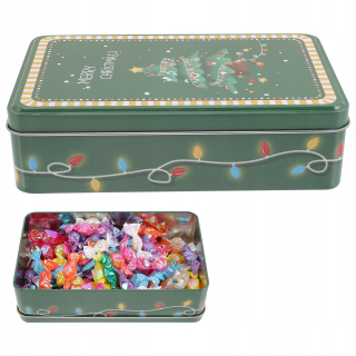 Kôš, košík - Vianočné cookie coin obdĺžnik Tinkplate Box Candy