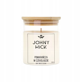 Scéna Sviečka sójová oranžová v čokoláde Johny Wick