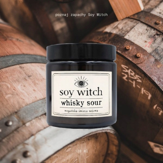 Vôňa sviečka sójovej whisky kyslá sójová čarodejnica 1 ks.