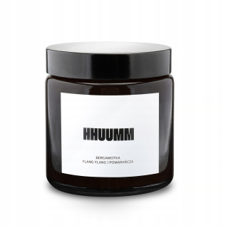 Sójová sójová sviečka bergamot, ylang ylang, oranžový hhuumm