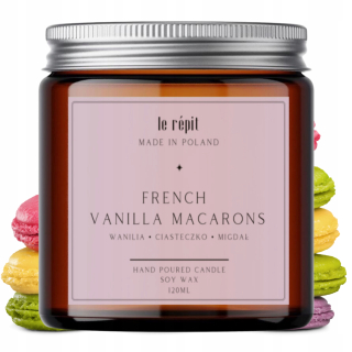 Scéna Sviečka francúzska vanilková macarons le répit 1 pc.