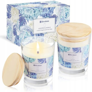 Sójová vonná sviečka Cedarwood Enibon 2 ks.