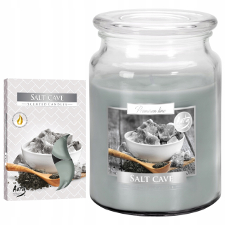 Tradičná sviečka parafínová slaná jaskyňa Bispol 1 kc. + Tealight Candle Paraffin Salt Cave Bispol 6 ks.