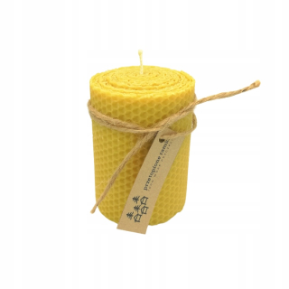 Sviečka Tealight vyrobená z včelí včelí vosk roztavených rámov 1 ks.