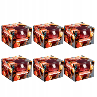 Vonná parafínová sviečka Apple - Cinnamon Bispol 6 ks.