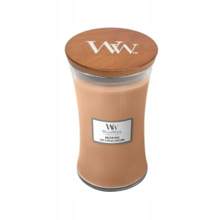 Tradičné sviečky parafín Golden Milk Woodwick 1 ks.