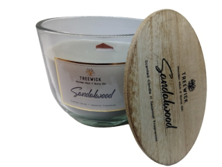 Sandalwood Treewick Paraffin Candle 1 ks.