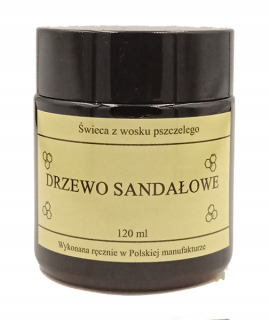 Tradičná sviečka vyrobená z včiel vosk santalové drevo Grasse Zen 1 ks.