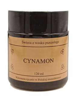 Tradičná sviečka vyrobená z včelého vosku Cinnamon Appy Zen 1 PC.