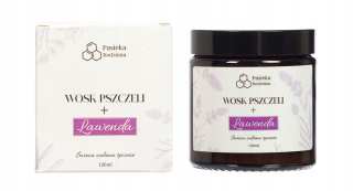 Tradičná sviečka z včelieho vosku Lavender Apiary Zen 1 ks.