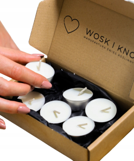 Tradičná sviečka sójová tealight Soyal bez zápachu 15 kusov vosku a knôt 15 ks.