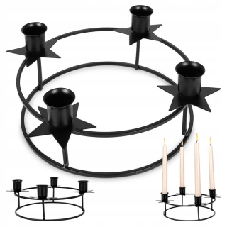 Svietník na stôl - Sviečka Candlestick Home Styling Collection 8,5 cm 4 sviečky