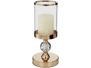 Lampáš, svietník - Glamour Luster Lantern 1 Crystal Luxury Gold
