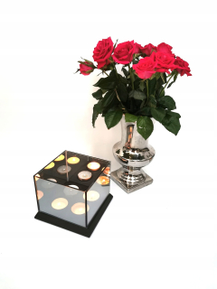 Svietník na stôl - Tealightty Tealight Držiteľ 12 cm 4 sviečky