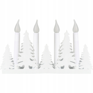 Svietník, lampáš - 3D svietnik Advent White Lantern Lantern