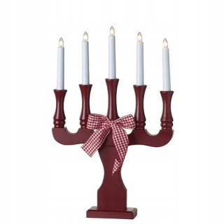 Svietník, lampáš - Adventný svietnik Rosenholm 703001 Burgundy