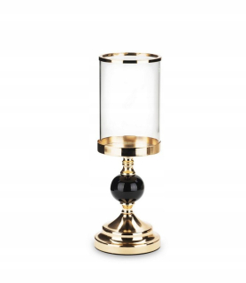 Lampáš, svietník - Svietnik čierne zlato lampáš lampáš w215c