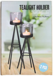 Svietník na stôl - Svietnik na Tealight Zd Trading 24 cm 2 sviečky