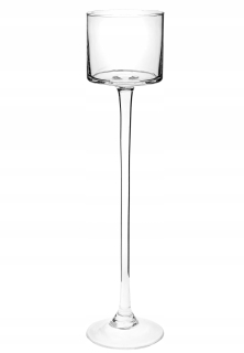 Svietník na stôl - CICIOP Glass Candlestick 35 cm 1 sviečky