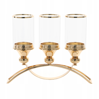 Lampáš, svietník - Golden pôvab chróm chróm trojramenný