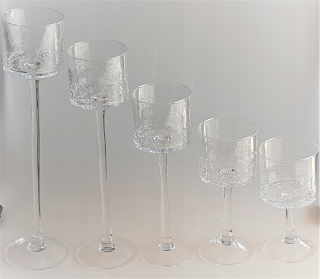 Svietník na stôl - Svietnota na Tealightty Ciciop Glass 40 cm 5 sviečok