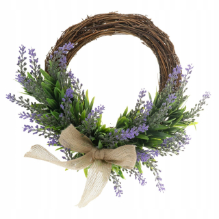 Veniec na dvere - Simulácia Lavender Flower Garland, ratan Garland,
