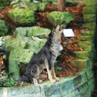 Wolf Simulácia Figúrka Home Dekorácie dekorácie