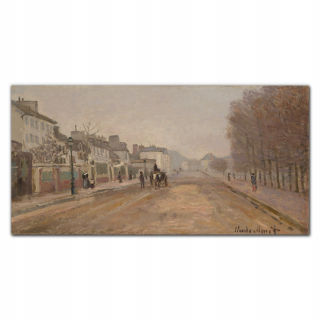 Glass Image Boulevard v Argenteuil Monet 140x70 cm